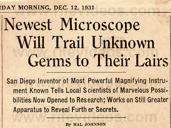  Rife Microscope Newspaper Article
